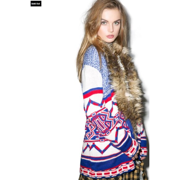 DOLLS KILL X MINKPINK Legends of the Forest boho cardigan - Picture 7 of 11